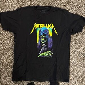 LG Black Tee with Metallica Graphic (Fits like a Medium)